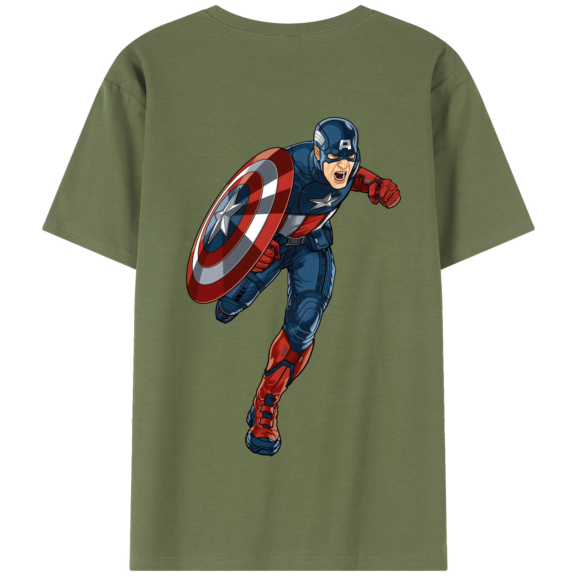 （画像用） アベンジャーズ The Avengers 綿100％半袖Tシャツ（背面プリント）